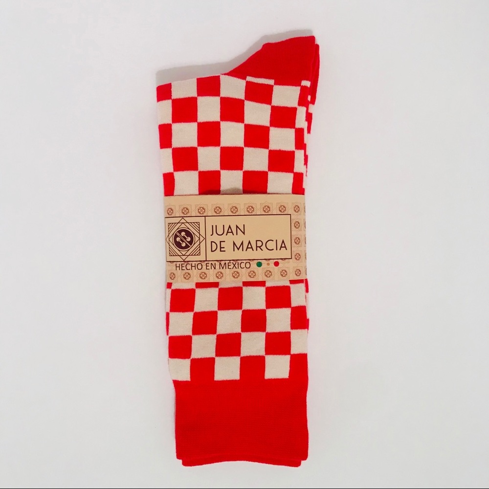 Red Checkered Socks